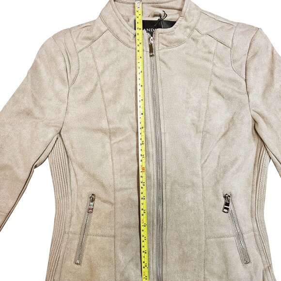 Ladies Faux-Suede Contemporary Fit Jacket - Picture 2 of 4